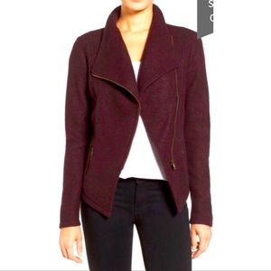 Halogen burgundy stem jacket